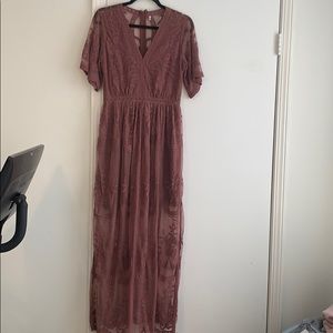 Lace maxi dress